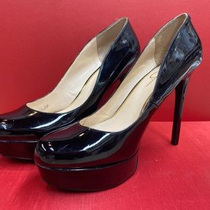 Jessica Simpson Sandrah ! Gorgeous high shine patent , Rare size 13 -Hot-